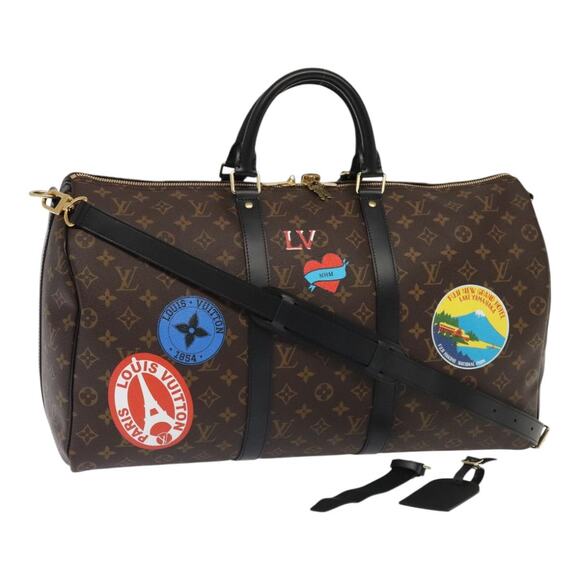 LOUIS VUITTON Monogram My LV Sticker Keepall Bandouliere 50 Bag - Picture 1 of 16